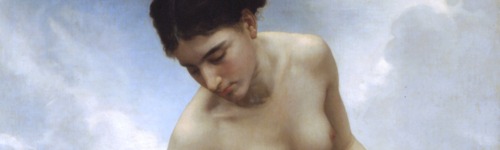 William-Adolphe Bouguereau (1825-1905) - After The Bath (1875)